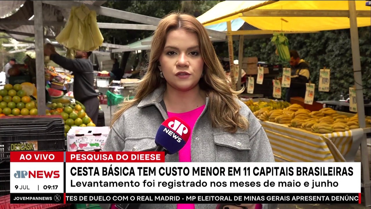 Cesta básica tem menor custo em 11 capitais brasileiras