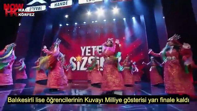 Balıkesirli lise öğrencilerinin Kuvayı Milliye gösterisi yarı finale kaldı