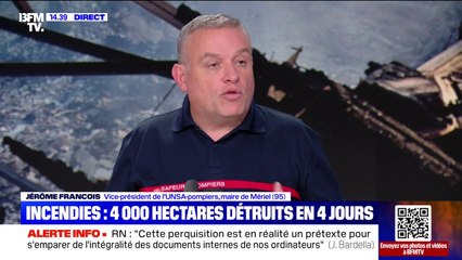 Incendies: "40% des départs de feu (d'origine humaine) sont dû à de la malveillance", assure le vice-président de l'UNSA-pompiers