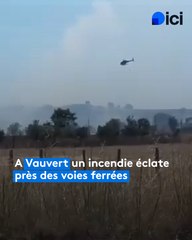 Incendie à Vauvert (Gard)