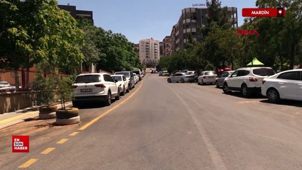 Mardin'de hava sıcaklığı 40 derecenin üzerine çıktı; cadde ve sokaklar boş kaldı