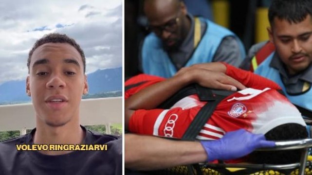 Infortunio? Nel calcio può capitare : guarda il videomessaggio di Musiala