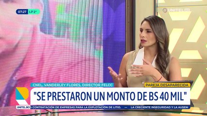Pareja desaparecida se había prestado Bs 40 mil para emprender un supuesto negocio en Santa Cruz
