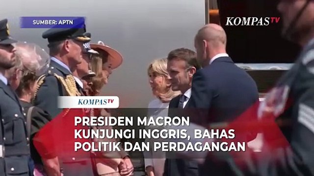 Presiden Prancis Macron Tiba di Inggris, Disambut Pangeran William