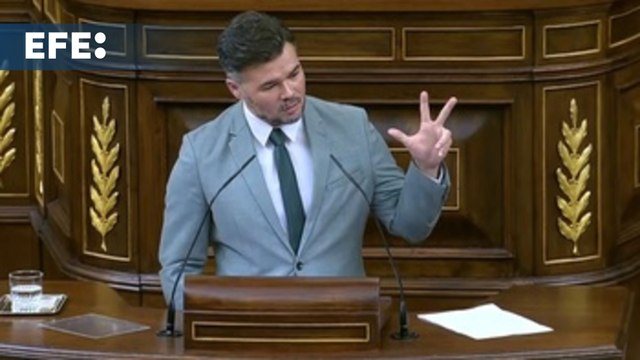 Rufián avisa a Sánchez de que si la corrupción escala en la izquierda forzarán elecciones