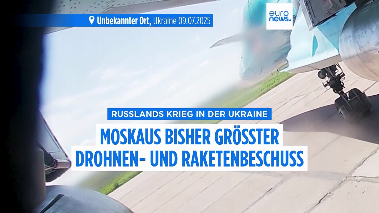 Krieg in der Ukraine: Russlands größter nächtlicher Angriff mit 728 Drohnen