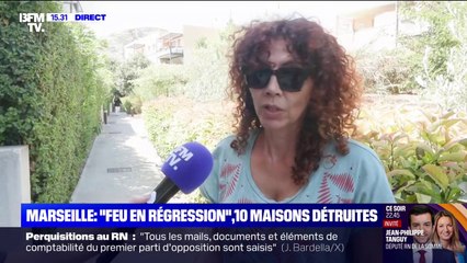Incendies à Marseille: "Se retrouver ensemble, ça nous aide à surmonter tout ça", explique cette sinistrée