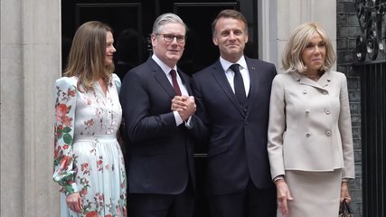 WATCH: Keir Starmer hosts Emmanuel and Brigitte Macron at Downing Street on second day of state visit