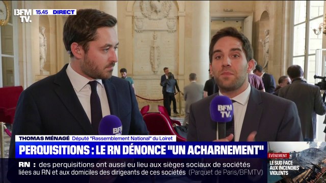 Perquisition au siège du RN: C'est clairement un acharnement médiatique déclare Thomas Ménagé, député RN du Loiret
