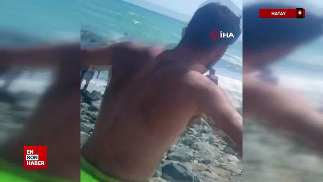 Hatay'da rip akıntısına kapılan 2 genç boğulma tehlikesi geçirdi