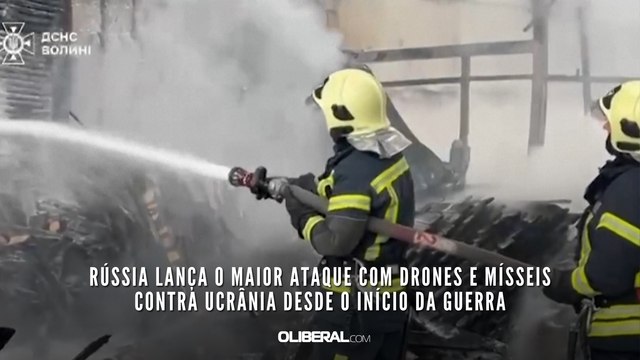 Rússia lança o maior ataque com drones e mísseis contra Ucrânia desde o início da guerra