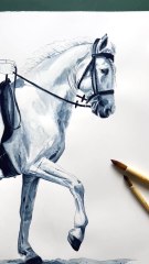 Réalisation d’un cheval à l’aquarelle