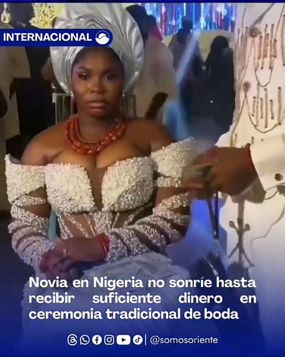 Novia no sonríe