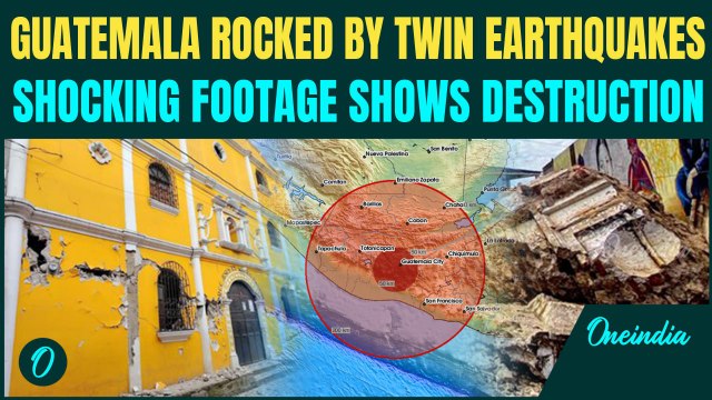 Guatemala Earthquake: 2 Killed as Back-to-Back Earthquakes Hit; Massive Destruction Caught on Cam