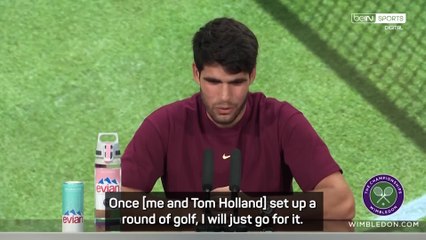 Alcaraz challenges actor Tom Holland to a round of golf