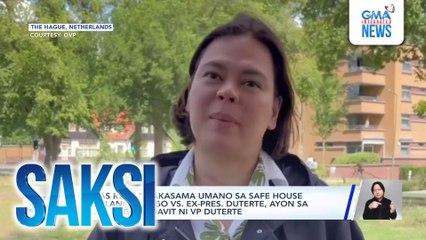 "Alyas Rene," nakasama umano sa safe house ang ilang testigo vs. Ex-Pres. Duterte, ayon sa nabasang affidavit ni VP Duterte | Saksi
