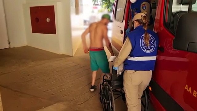 Homem fica ferido ao sofrer queda de moto na marginal da BR-277, em Cascavel