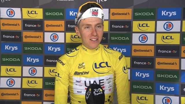 Tour de France 2025 - Tadej Pogacar : Je prends le maillot Jaune et je gagne du temps sur tous mes concurrents...