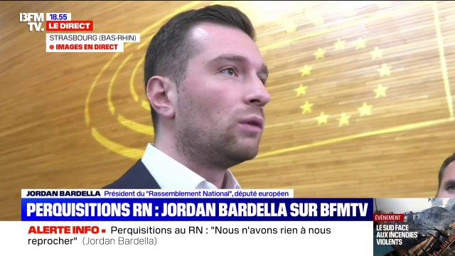 Nous n'avons strictement rien à nous reprocher , soutient Jordan Bardella après la perquisition au siège du RN