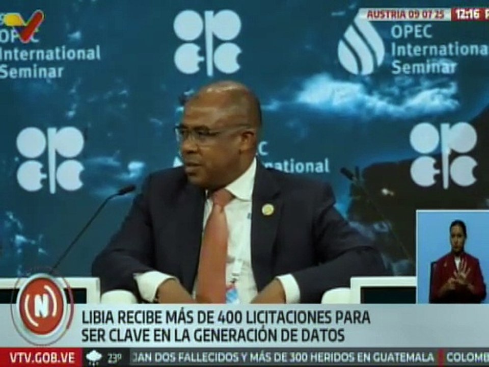 Min. Rajab Abdulsadek señaló que Libia experimenta desarrollo positivo en el mercado energético