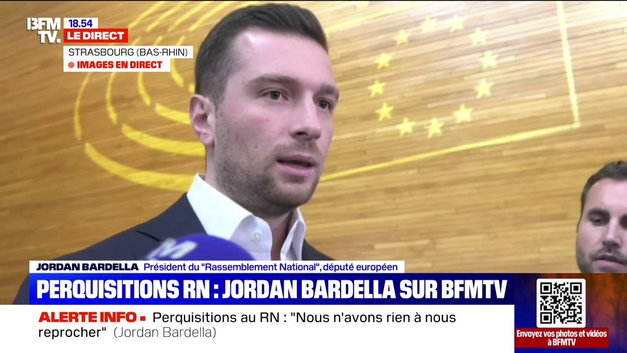 Jordan Bardella: "Le harcèlement et l'acharnement judiciaire, politique et financier que subit le RN est inédit sous la Ve République"