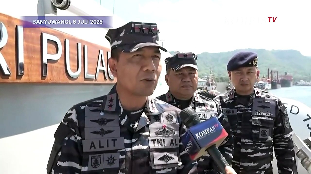 Dilengkapi Alat Canggih, KRI Pulau Fanildo Cari Korban KMP Tunu Tenggelam di Selat Bali