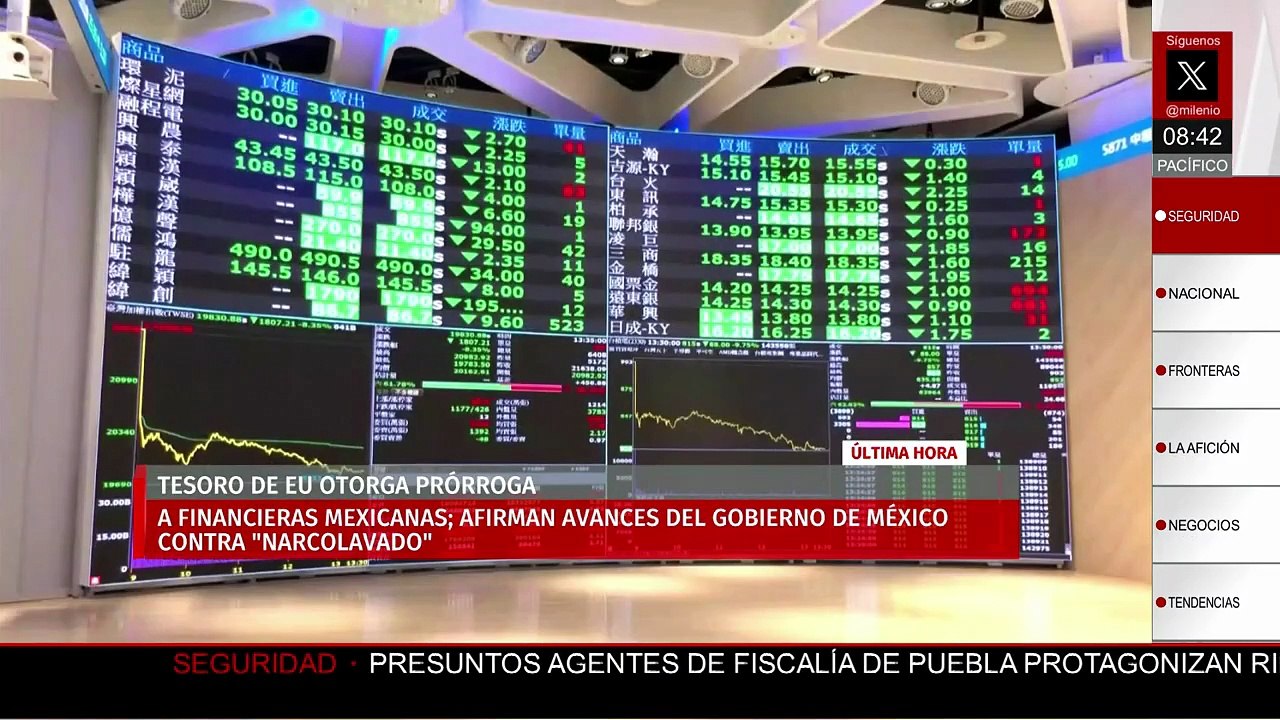 Tesoro de EU da prórroga a financieras mexicanas y reconoce avances contra el narcolavado