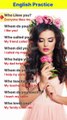 Who, Whom Questions in English | Easy English Speaking Practice #englishquestionsanswers