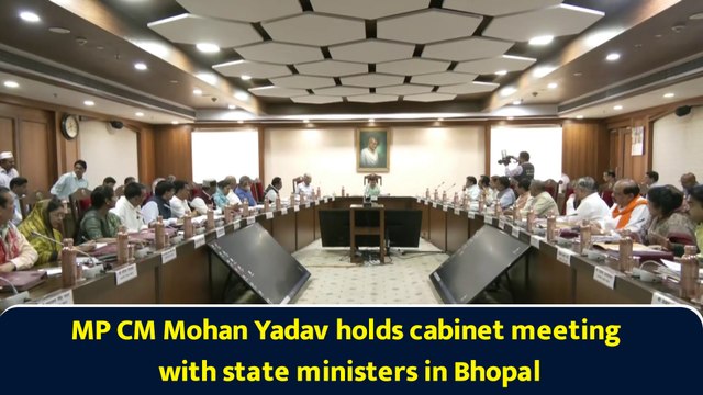MP CM Mohan Yadav holds cabinet meeting with state ministers in Bhopal