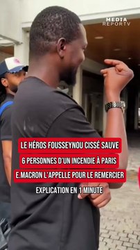 Fousseynou Cissé sauve 6 personnes d’un incendie. Emmanuel Macron l’appelle pour le féliciter !