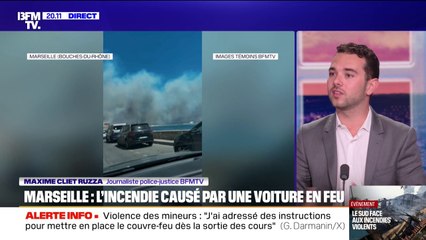 L'origine de l'incendie à Marseille est accidentelle, causé par une voiture en feu