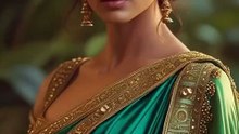 An indian beauty in saree