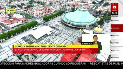 Sheinbaum celebra el Día Internacional de la Destrucción de Armas de Fuego