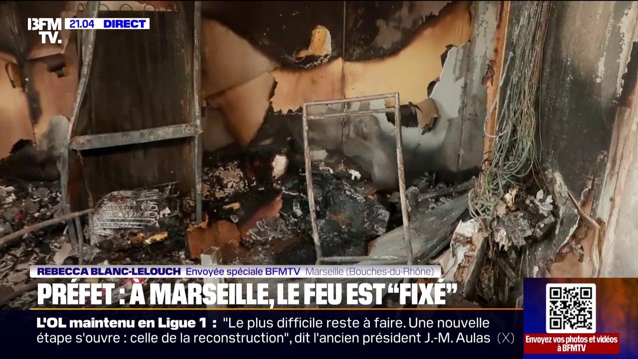 L'émotion et le choc de ce Marseillais qui découvre l'étendue des dégâts dans son appartement après l'incendie à Marseille