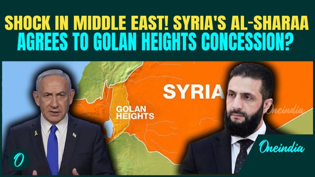 Israel-Syria Secret Deal? Syria's Al-Sharaa Agrees to Drop Golan Claim; BIG Middle East Breakthrough