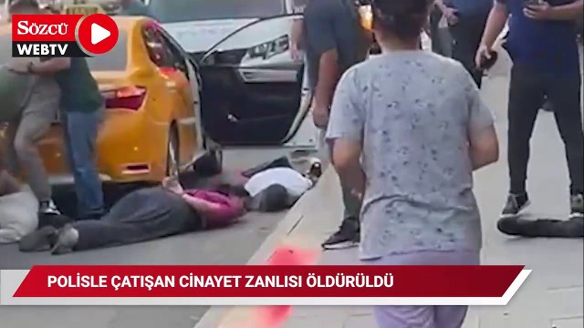 Polisle çatışan cinayet zanlısı öldürüldü, 1 polis yaralandı