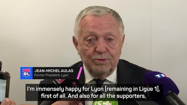 Former Lyon president Aulas thrilled that club will stay in Ligue 1