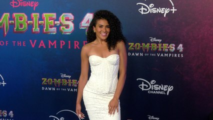 Stephani Sosa "Zombies 4: Dawn of the Vampires" Premiere Blue Carpet