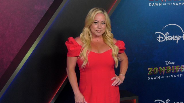 Sabrina Bryan Zombies 4: Dawn of the Vampires Premiere Blue Carpet