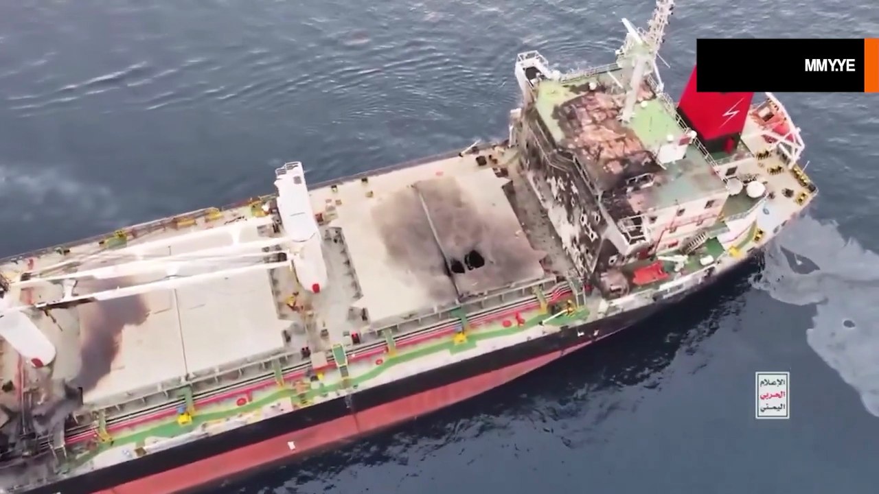 וידאו: אוניית המטען Eternity C טבעה בים סוף לאחר מתקפה של החות'ים