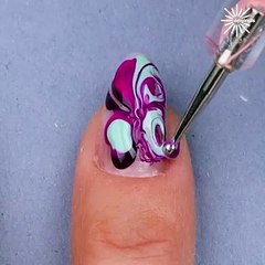 The best way to create marble nails! 💅🍥