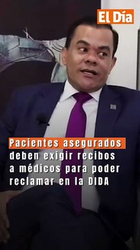 Pacientes asegurados deben exigir recibos a médicos para poder reclamar en la DIDA