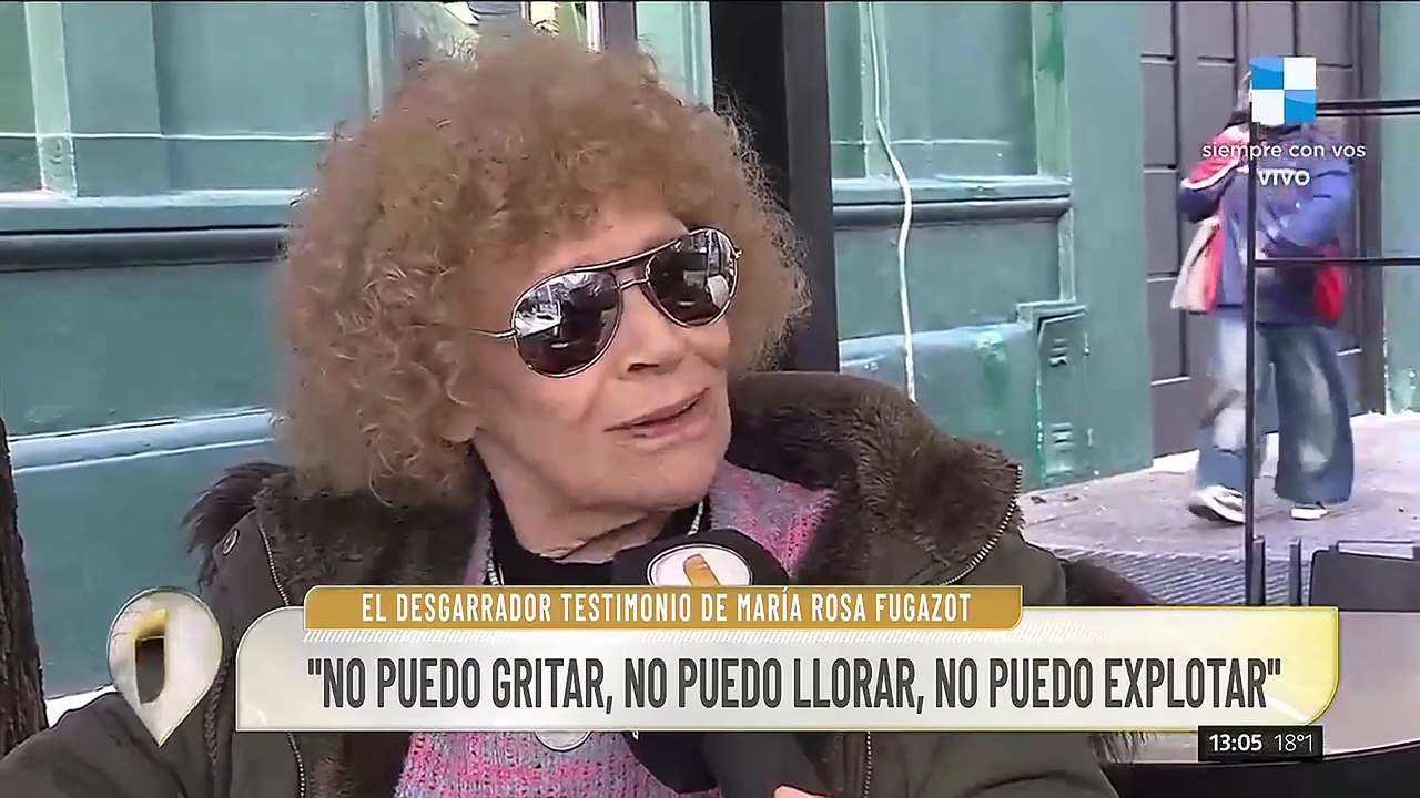 "Tengo un agujero negro": el dolor de María Rosa Fugazot por su hijo René