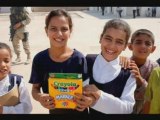 Iraqi Children with American & British Troops