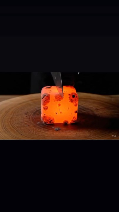 Lava cutting "ASMR" video for satisfying our audience.