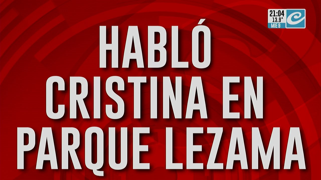 Hablo Cristina en Parque  Lezama