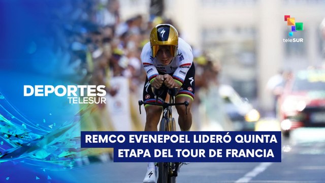 Remco Evenepoel lideró la quinta etapa del Tour de Francia DEPORTES TELESUR 09-07-2025