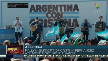 Argentina | Rally in support of Cristina Fernandez  amid Independence Day celebrations