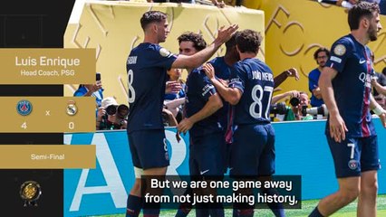Luis Enrique eyes more history with PSG after reaching CWC final