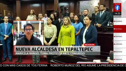 Maricela Rangel rinde protesta como alcaldesa sustituta de Tepalcatepec, Michoacán